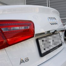 아우디 A6 리어 트렁크 크롬 몰딩 엠블럼, A TYPE (AUDI A4 A6)