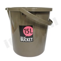 클린업 15L 버켓 손잡이 양동이 바케스 청소 보관 야외 낚시 캠핑, 단품