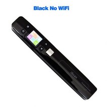 [해외] 스캐너 문서 A4소형 소형 스캐너 1.8 인치 HD LCD 디스플레이를 가진 무선 책 스캐너 고속 검사 더 명확한, Black no WiFi