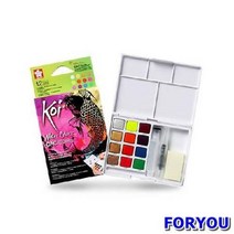 ForU139 사쿠라 코이 워터컬러 AC 고체물감 팔레트 12색세트 물감 팔렛트 고체