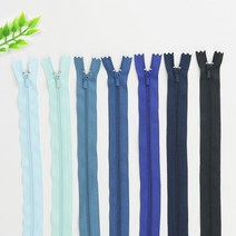 23cm 바지지퍼 양면지퍼 33컬러, 1개, 15 코발트블루