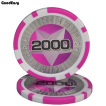 포커칩 홀덤 ABS/철 포커 칩 홀덤 몬테 카를로 카지노 액세서리 멀티 콜 11.5g 10 개/대, 12 2000