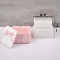 뚜껑이 있는 보관 상자 실리콘 몰드 금형 모양 틀 입체 모양틀 장식품 항아리 병 석고 콘크리트 수지 DIY 양초 컵 화분, 06