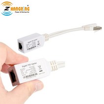 PoE 인젝터 스플리터 mikrotik 및 기타 lan 포트 poe 제품용 led 조명이 있는 poe 스플리터 케이블 인젝터 기가비트 poe 인젝터, 없음