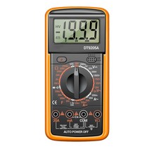 후크메타 메가테스터기 Universal meter dt9205a multimeter handheld multi tester with lcd display digital JX, 노란색