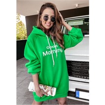 맨투맨 후드 롱티 원피스 형광색 단체복