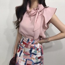 비비안 리본 나시 블라우스