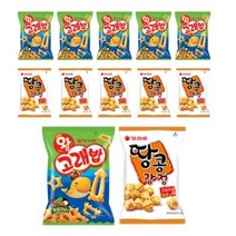오리온 땅콩강정 80g x 6p + 왕고래밥 볶음양념맛 스낵 56g x 6p, 2세트
