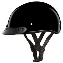 Daytona Helmets 하프 스컬 캡 오토바이 헬멧 DOT 승인 고광택 블랙 L 바이저 포함 USA 미국, Hi-Gloss Pink