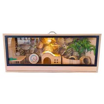 도마뱀 사육장 파충류 실내 보온 케이지, 미닫이문 120x40x40(주문 제작 가능)