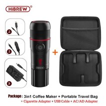 가정용 휴대용 커피머신 프레소 메이커 넥스프레소 돌체 포드 캡슐 파우더, 브라질, UK, 2 Adapter 1USB  BAG