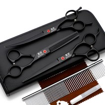 커브 요술가위 민가위 강아지 얼굴컷 셀프 홈케어 숱, 7치수 칼라 세트 방류 가격
