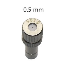 스프링클러 스프레이노즐 미니스프링쿨러 미스트노즐 안개분사노즐 0.2-0.6mm 미스트 포깅 스프레이 소독제 푸시 인 저압 분무 노즐 필터 3 개 포함, 03 0.5 mm mist