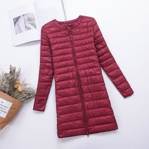 여성 경량 이너 롱패딩 빅사이즈 M~4XL 색상별