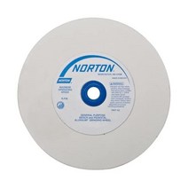 Norton Abrasives St. Gobain 프리미엄 알룬둠 38A 07660788248 타입 01 벤치 받침대 휠 초미세 알루미늄 산화물 2.54 cm1 인치 아버 15.2, 6 Inches, 3/4 Inches, 1 Inches + 둥근 구멍+60+4140 RPM+0