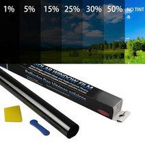 선팅필름 셀프 틴팅 보호 썬팅 50x300cm 블랙 자동차 창 필름 개인 정보 태양 차단 안티 UV 색조 불투명 스티커 침실 화장실, 50 Percent Clear