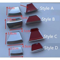 벤츠마크 메르세데스 벤츠 amg용 실버 배지 엠블럼 올드뉴 라운드D 모양 자동차 스타일링 하단 휠 로고 백, 03 C style  D shape