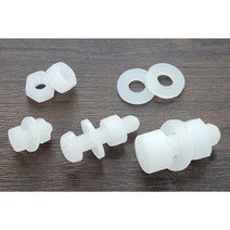 플라스틱볼트 수지볼트 PP 평와셔 M4 외 사이즈선택, 렌치볼트 M12x50mm