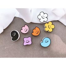 [라뮤즈캔들] 스마일 4종 세트 차량용 석고방향제 박스포장, 화이트, 톰포드