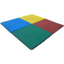 놀이터바닥 탄성고무매트 아파트 체육관 실외 20장, 50x50x1.5cm(빨간색/20장