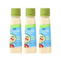 (냉장)[풀무원]사과요거트드레싱 235gx3, 235g, 3개