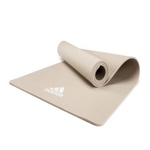 아디다스 남녀공용 미끄럼 방지 스포츠 양면 두꺼운 요가매트, 카키