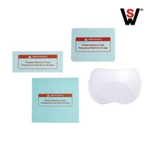 자동 용접면 용접 헬멧 차광 면 전자 보호 마스크 커버플레이트 내부 외부 PC 유리, 02_자동용접면 커버 WS-2000F전용 외부