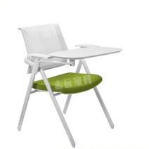 대학교 세미나 회의실 의자 책걸상세트 단체실 책상 의자, 화이트+그린