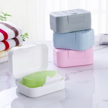 여행용 휴대용 비누케이스 2P 세트, 톤다운그레이2P