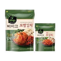 (냉장)[CJ제일제당]비비고 보쌈김치400g + 보쌈무김치150g