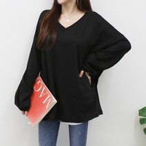 [쏭스타일] 그램V넥오버핏티