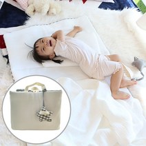 화모베이비 낮잠이불세트 거즈토퍼+거즈이불+거즈납짝베개, 백아이보리