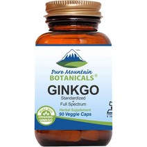 Pure Mountain Botanicals - Gotu Kola Capsules 고투 콜라 400mg 90정, 1개, 1개