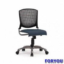 Foryou3052 관리자용 회전의자 알파 팔무 사출 쿠션 의자 중역 사무, 네이비 레드