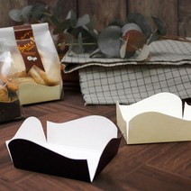 쿠키받침(물결/초코) [100ea], 100개