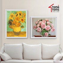 [토마톰스]DIY명화유화팝아트 그리기세트(40x50cm)_모란꽃(E781), 단품