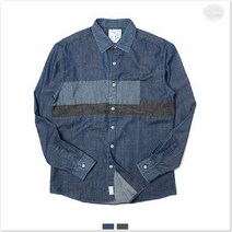 배색 포인트 커플룩 청남방 가을룩 코디 청셔츠 커플시 밀러룩 커플옷 봄커플룩 캐주얼