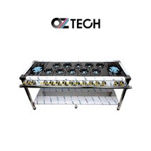 오즈테크 업소용 가스렌지 1800 양타 간택기 친환경 세라믹 버너 LPG LNG 화구, 1세대 세라믹화구, 고급B타입-절감석쇠