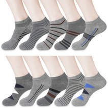 남성용 일반 MD 디자인 랜덤 스니커즈 발목 양말 10켤레 묶음