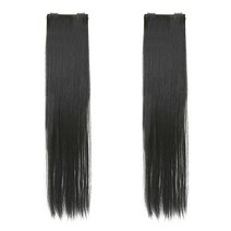 가발매니아 심플스트레이트 49cm 부분2헤어피스 붙임머리 좌우대칭 made in korea, 초코브라운(형상기억인모)
