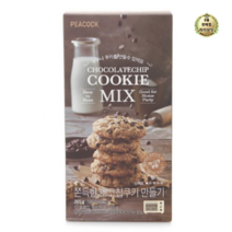 라이브잇 피코크 쫀득한 초코칩쿠키 만들기 쿠키믹스, 6개, 265g