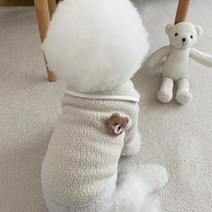 개 까마귀 코트 강아지 작은 개 의상 복장 의류 요크셔 테리어 pomeranian shih tzu 몰타 강아지 의류 애완 동물 의류, 베이지, 에스