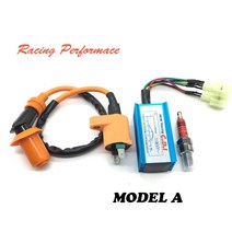 고성능 오토바이 레이싱 6pin CDI 점화 코일 플러그 세트 Gy6 150cc 125cc 50cc 스쿠터 부품에 적합, [01] MODEL A
