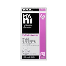 일동제약 여성 멀티비타민 미네랄 종합 비타민 영양제 아연 셀레늄 엽산 비오틴 철분 요오드 B1 B2 B6 B12 A D E 20대 30대 40대 50대 갱년기 여자 청소년 멀티미네랄 건강기능식품 선물 추천, 1개, 60정