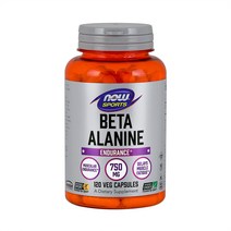 Now foods 스포츠 영양제 베타 알라닌 750mg 식물성 120캡슐