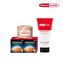 [파워풀엑스] 메디핑 롤 패키지[롤타입 베이지 5mx3 + 리커버리크림 30ml], 롤타입 베이지 5mx3 + 리커버리크림 30ml