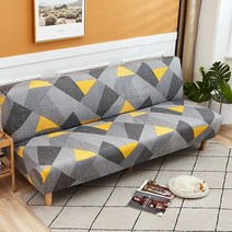 쇼파커버링 가죽교체 소파꺼짐 침대 커버 유니버설 Ar ess 접는 좌석 slipcove, 03 L(measure size), 02 2