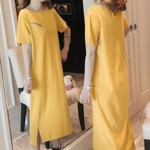 리더스타 롱 반팔 원피스