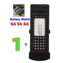 JHD 드론 배터리 S6 RC 전용 G6 Q6 프로 1800mAh 리포, 01 Battery 1 PCS