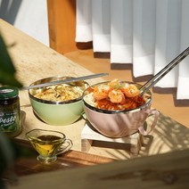 글래즈하임 루미너스 파스타볼 2개 + 스텐젓가락 2개, 1세트